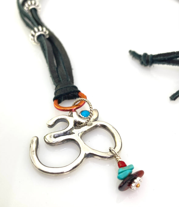 Handcrafted Om pendant, Bold. Unisex.